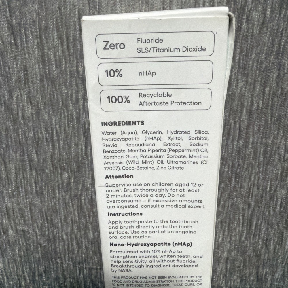 Zero Premium Toothpaste by Dentist Recommended Soft Mint Flavored