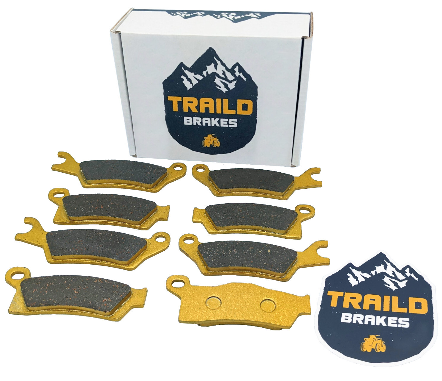 Can-Am Outlander 1000 650 450 6x6 2015-2026 Ceramic Brake Pad Set Front & Rear