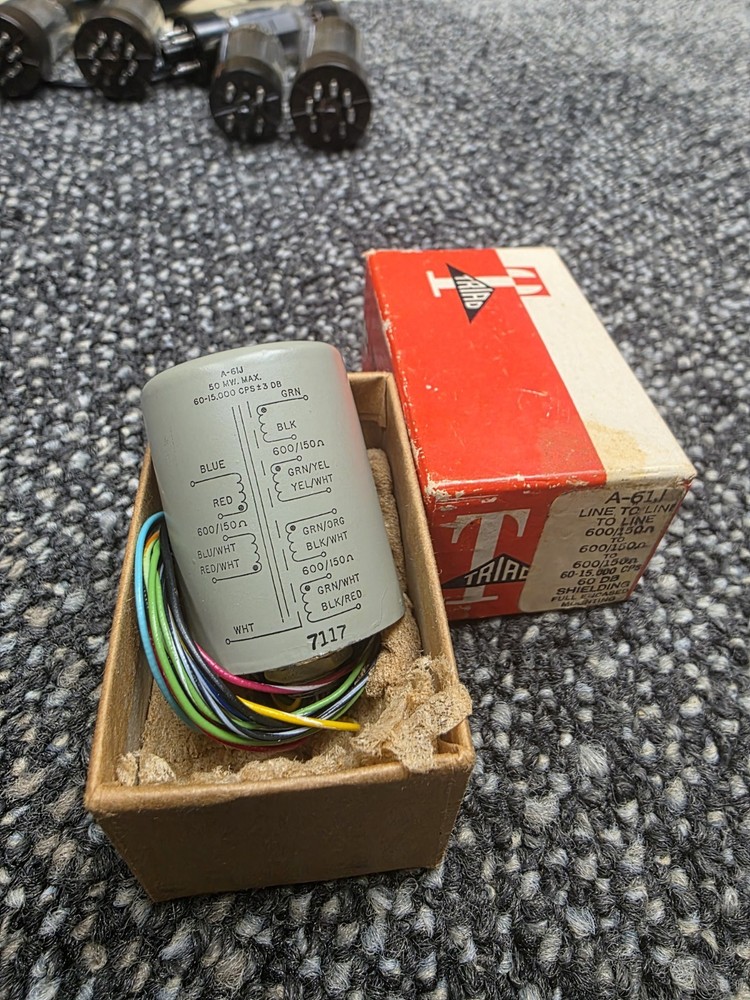 Triad A-61J new old stock input transformer mic line ect