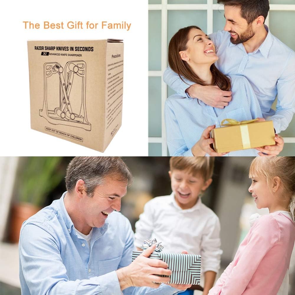 Knife Sharpener 3-Stage - Professional Kitchen Sharpening Tool