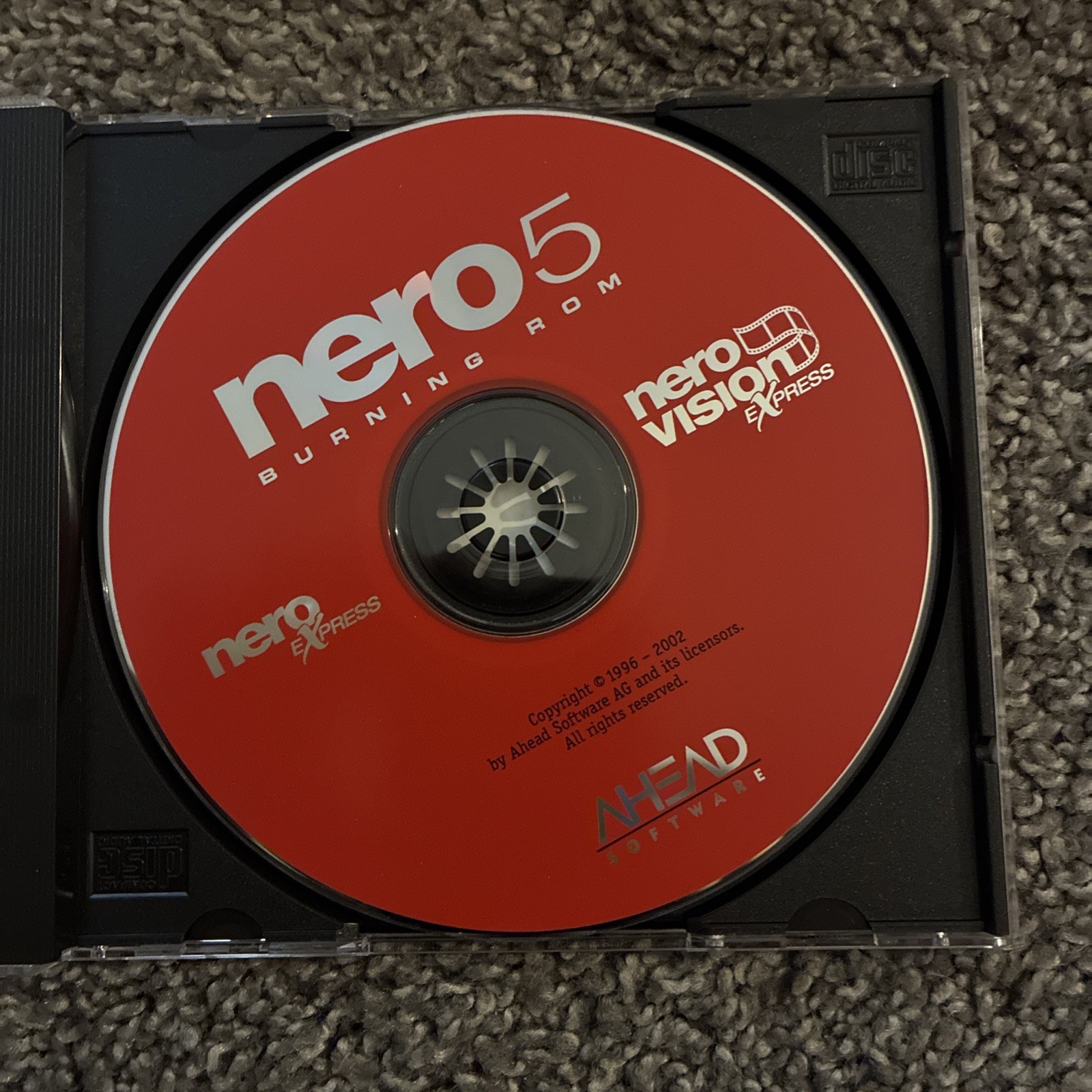 Nero 5 Burning Rom CD/DVD Software CIB Disc, Book and Code.