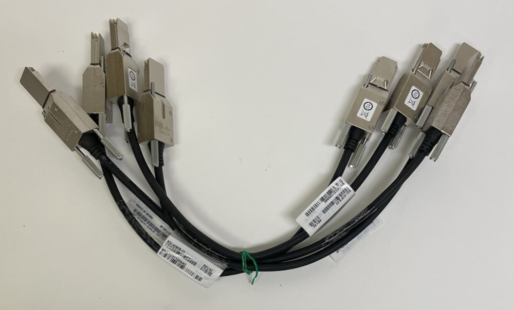 LOT OF 4 Cisco STACK-T2-50CM V03 Stackwise Stacking Cable (800-40805-03)