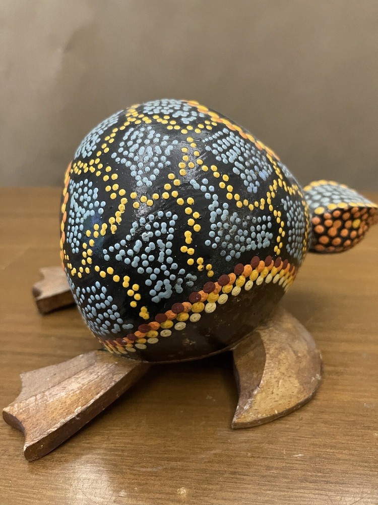 Handpainted Jamaican Coconut Turtle