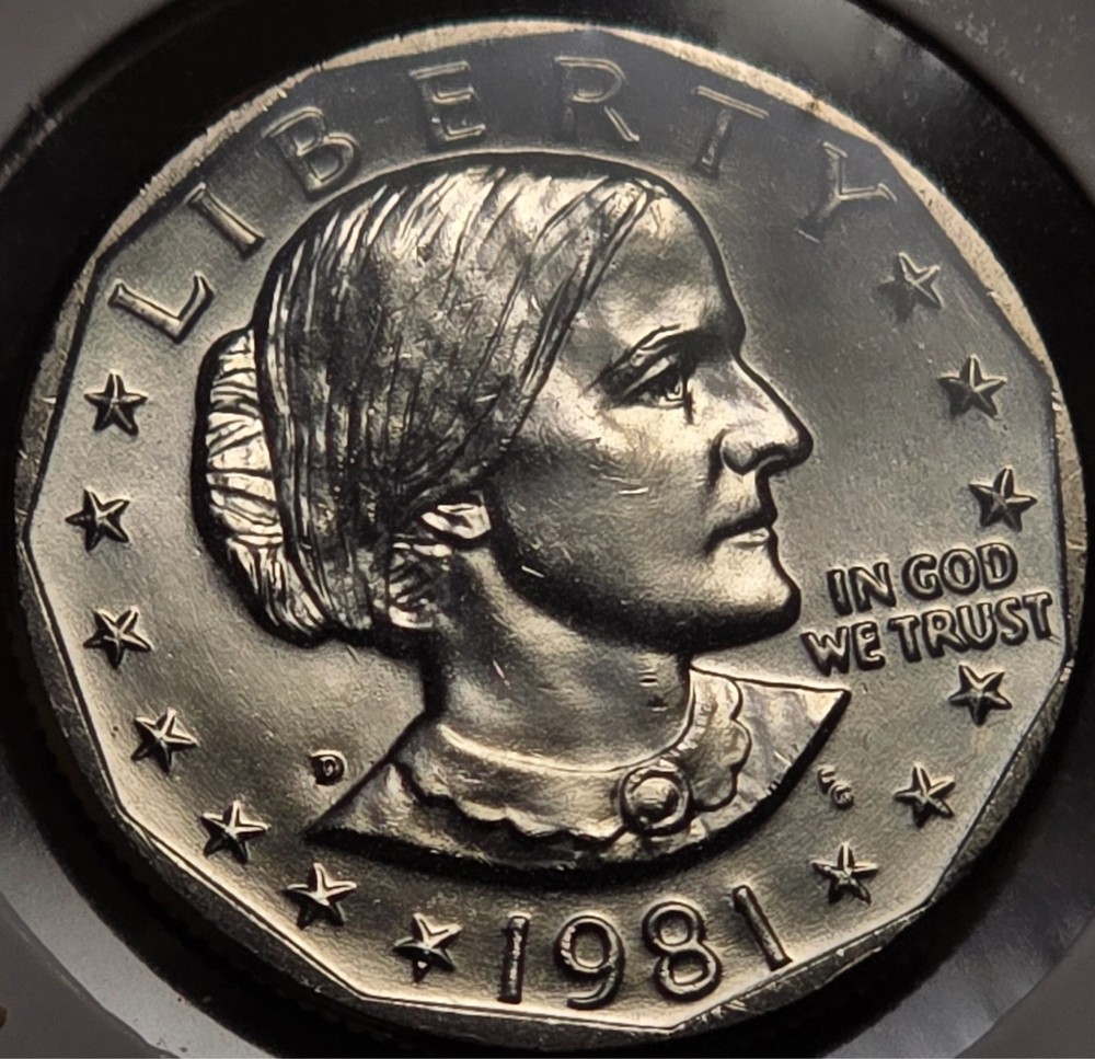 1981-D Susan B Anthony $1 GEM BU US Coin; Mint Set Pull & BEAUTIFUL LUSTER!