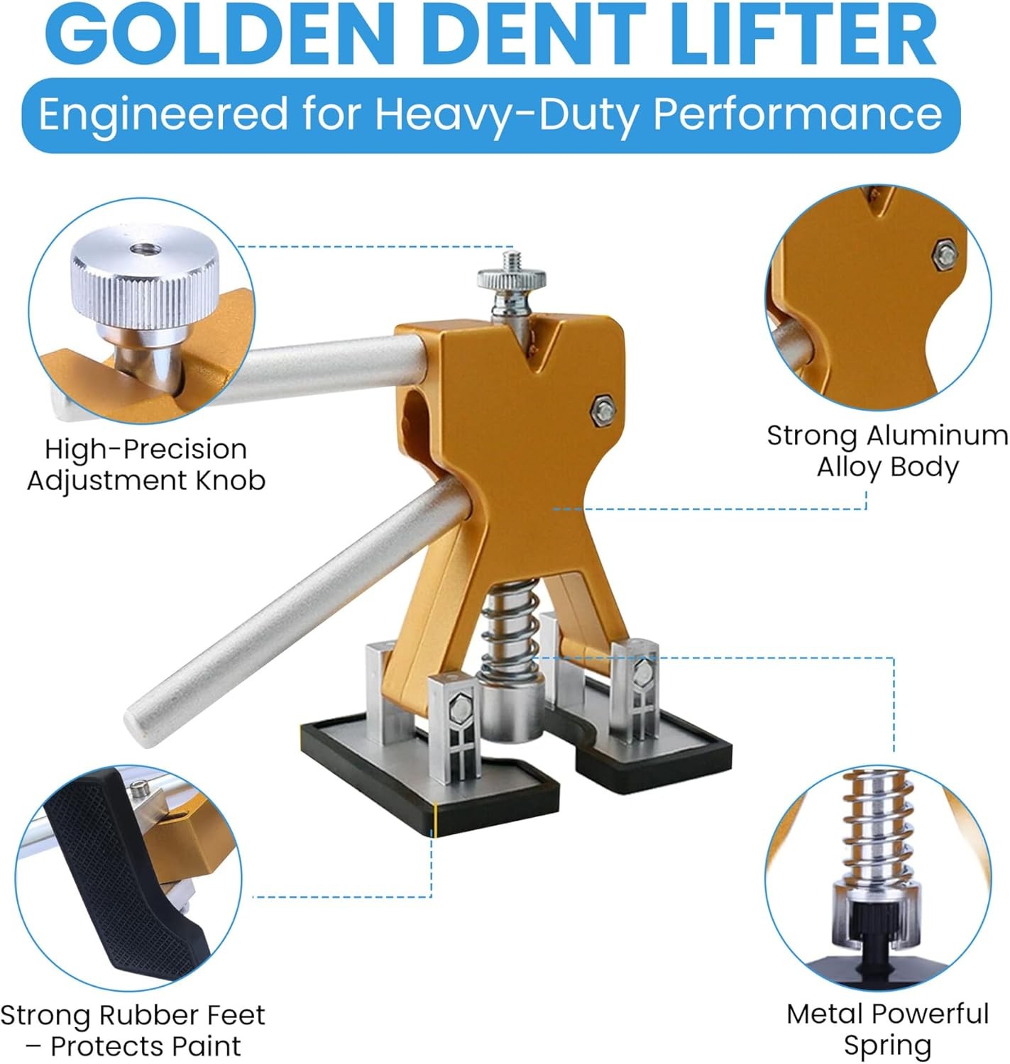 Car Body Dent Puller Hammer Bridge Lifter Tool Paintless Hail Remover Repair Kit
