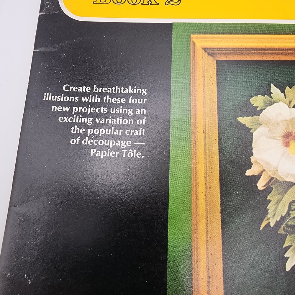Paper Tole Three Dimensional Decoupage Craft Pattern Project Instruction 1973