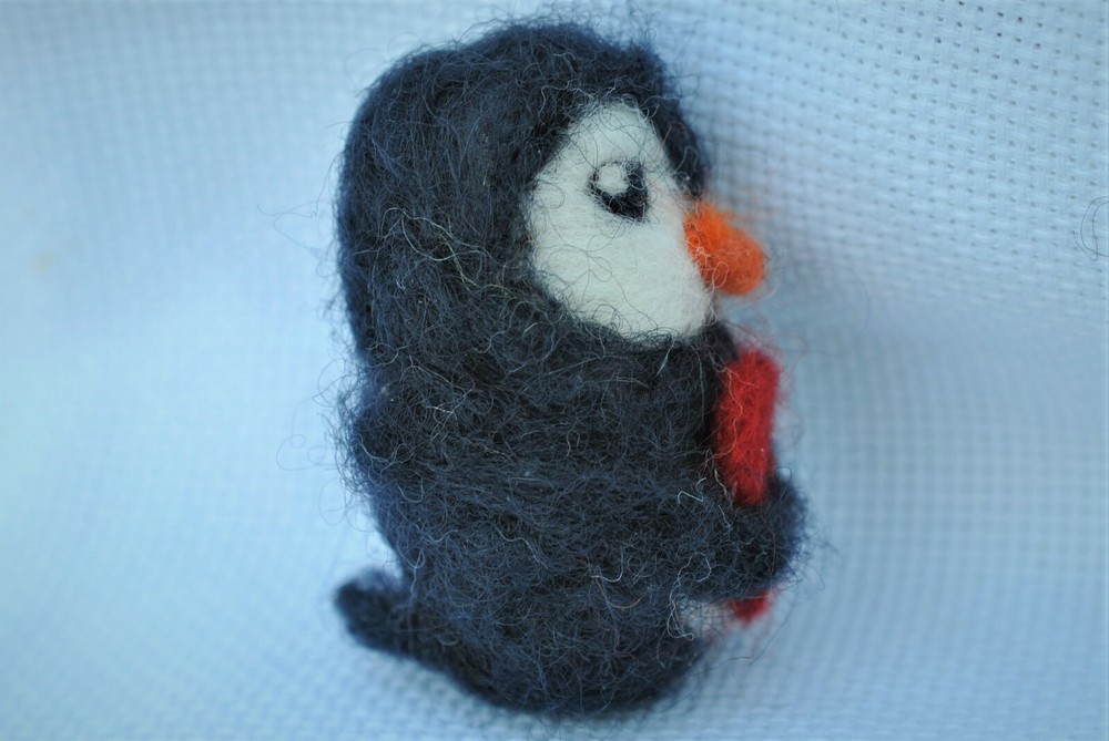 Needlefelted penguin