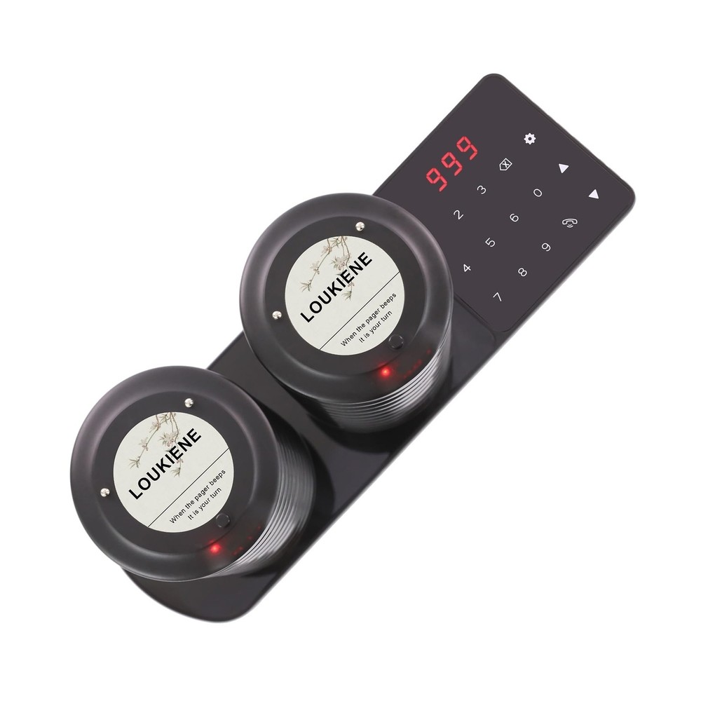 Restaurant Pager System, 20 Wireless Coaster Beeper Guest Customer Queue Page...