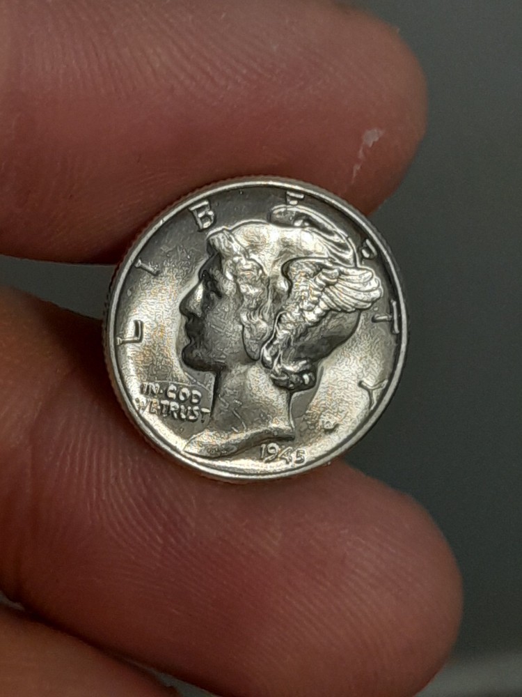 1945 Mercury Dime BU
