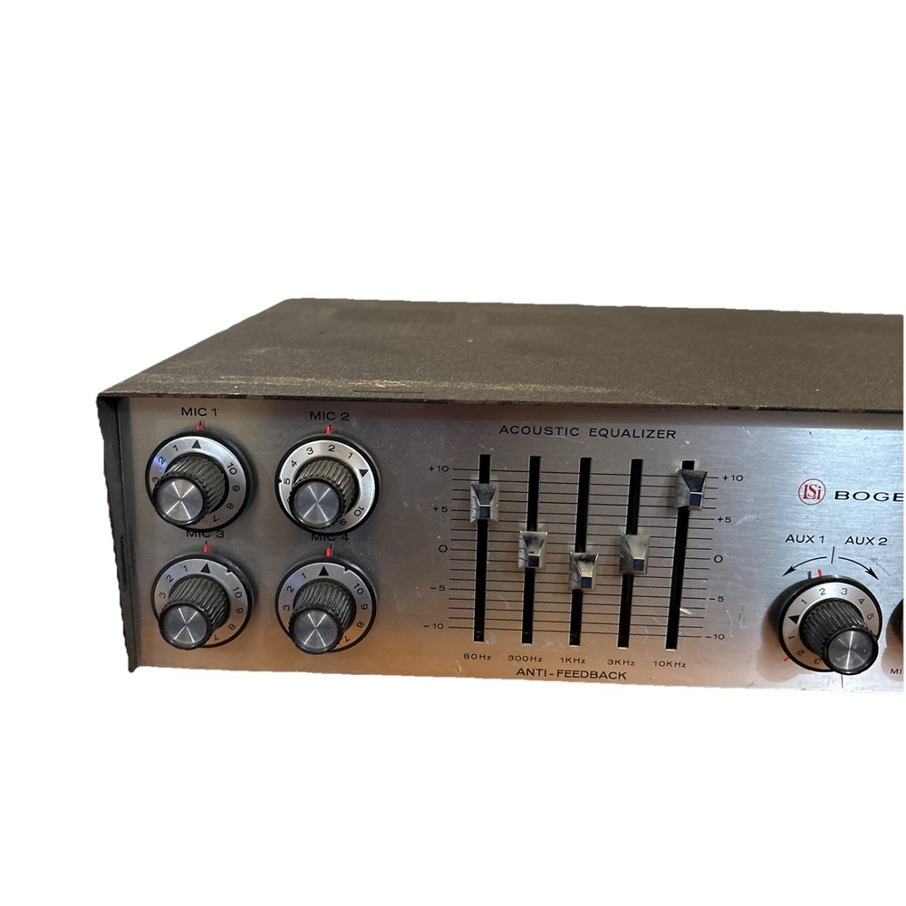 Bogen Acousta Master CT 100 Solid State PA Mixer Amplifier 70V 25V Tested
