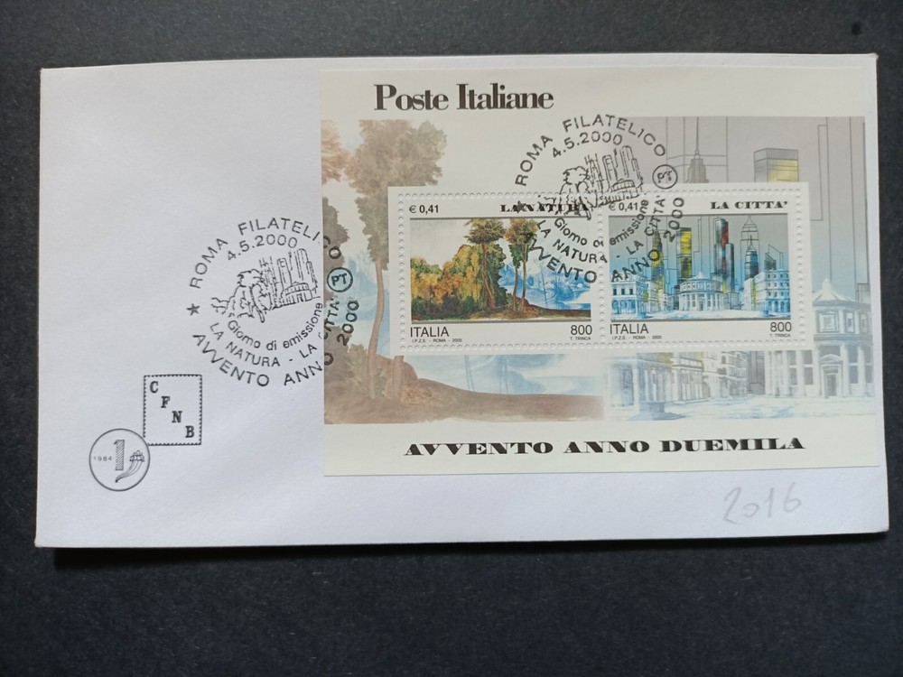 2000 BU ITALY REPUBLIC ADVENT YEAR 2000 (P2016)