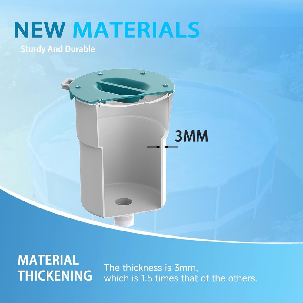 Effortless Surface Float Skimmer for Above Ground Pools – No Installation Needed