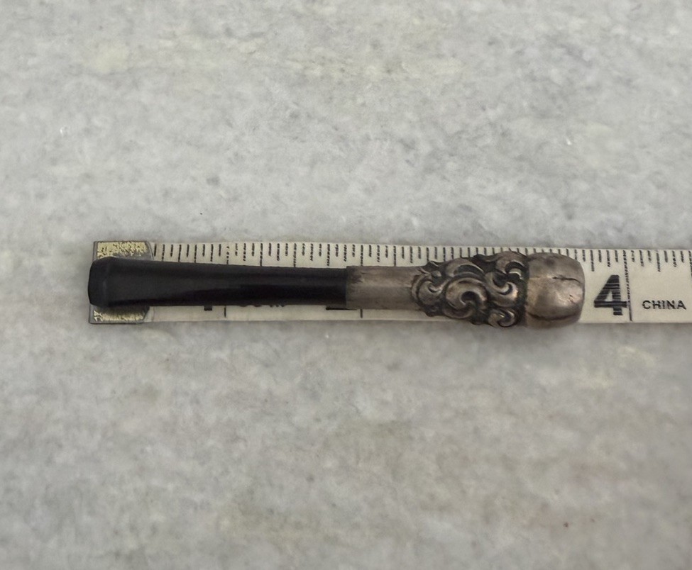 Vintage Art Deco Sterling Silver Cigarette Bakelite Holder