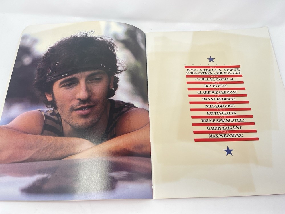 BRUCE SPRINGSTEEN “ BORN IN THE U.S.A. TOUR “ PROGRAM