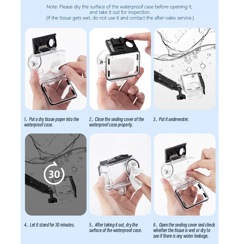 Camera Protective Case Waterproof Shell for DJI ACTION 5 PRO/4/3