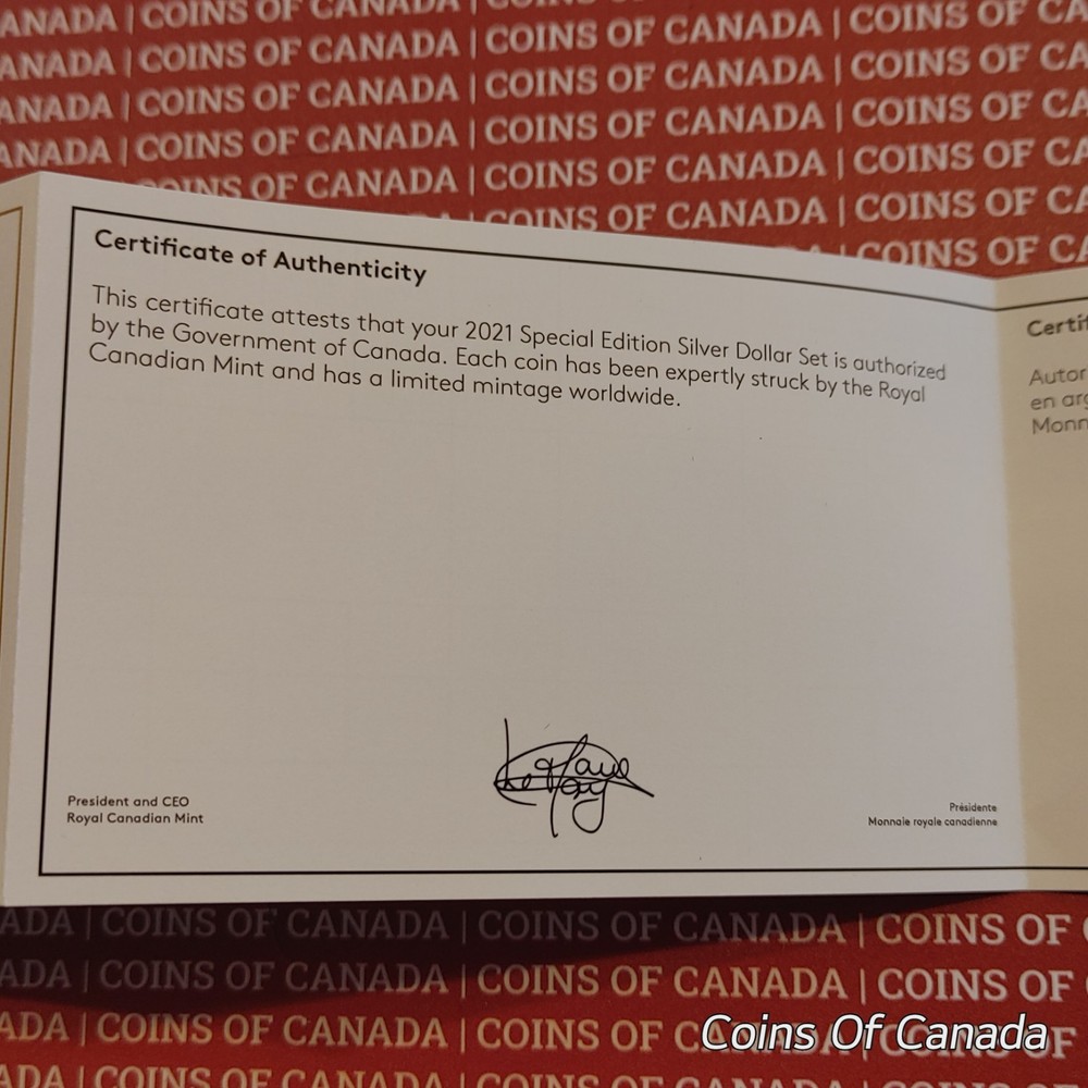 2021 Canada Special Edition Colored Silver Dollar Set - Bluenose #coinsofcanada