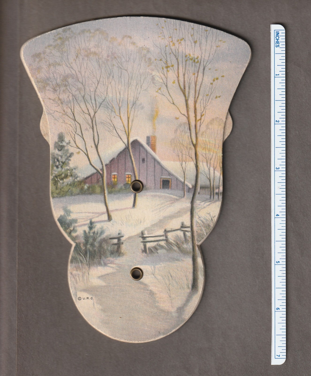 Vintage 1950's-60s KINTZ DINER Handheld FAN~FORT WAYNE, IN. Restaurant~POSTCARD