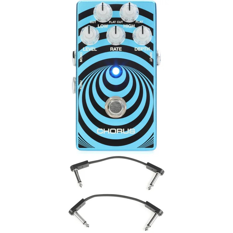 MXR Wylde Audio Chorus Pedal with EBS Patch Cables