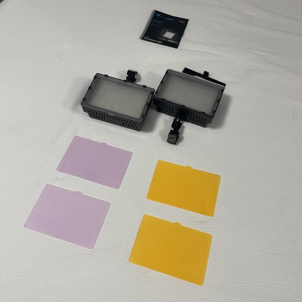 Flashpoint 160 LED on Camera Light (Includes Everything In Photos)