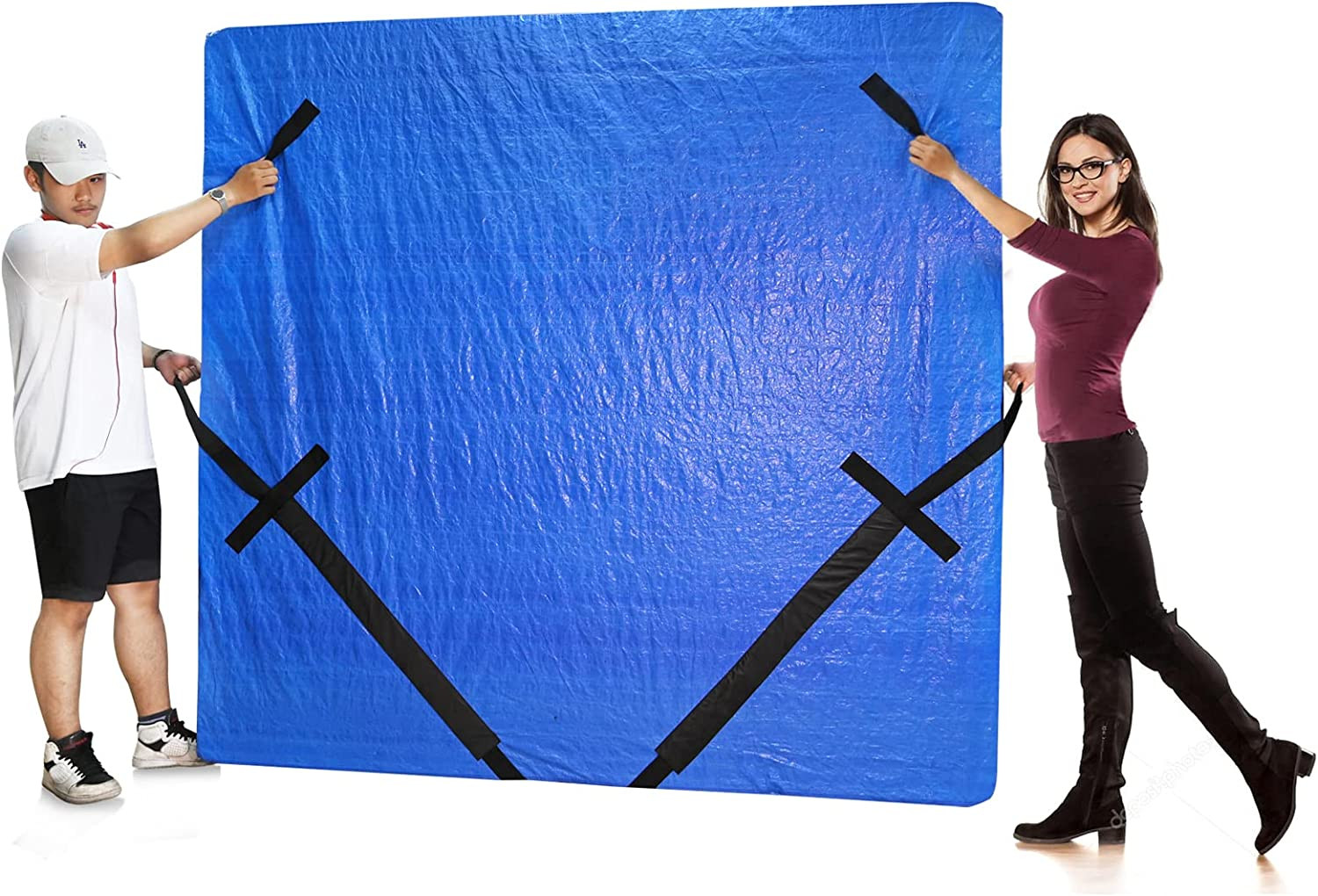 Comfort Home Mattress Bag for Moving & Storage with Handle Lift Belt Queen Size