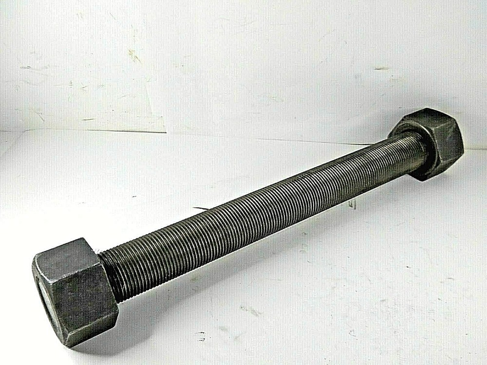 2"-8 X 19 1/2" GRADE B7 FULLY THREADED STUD W/ 2 GRADE 2H HEX NUTS