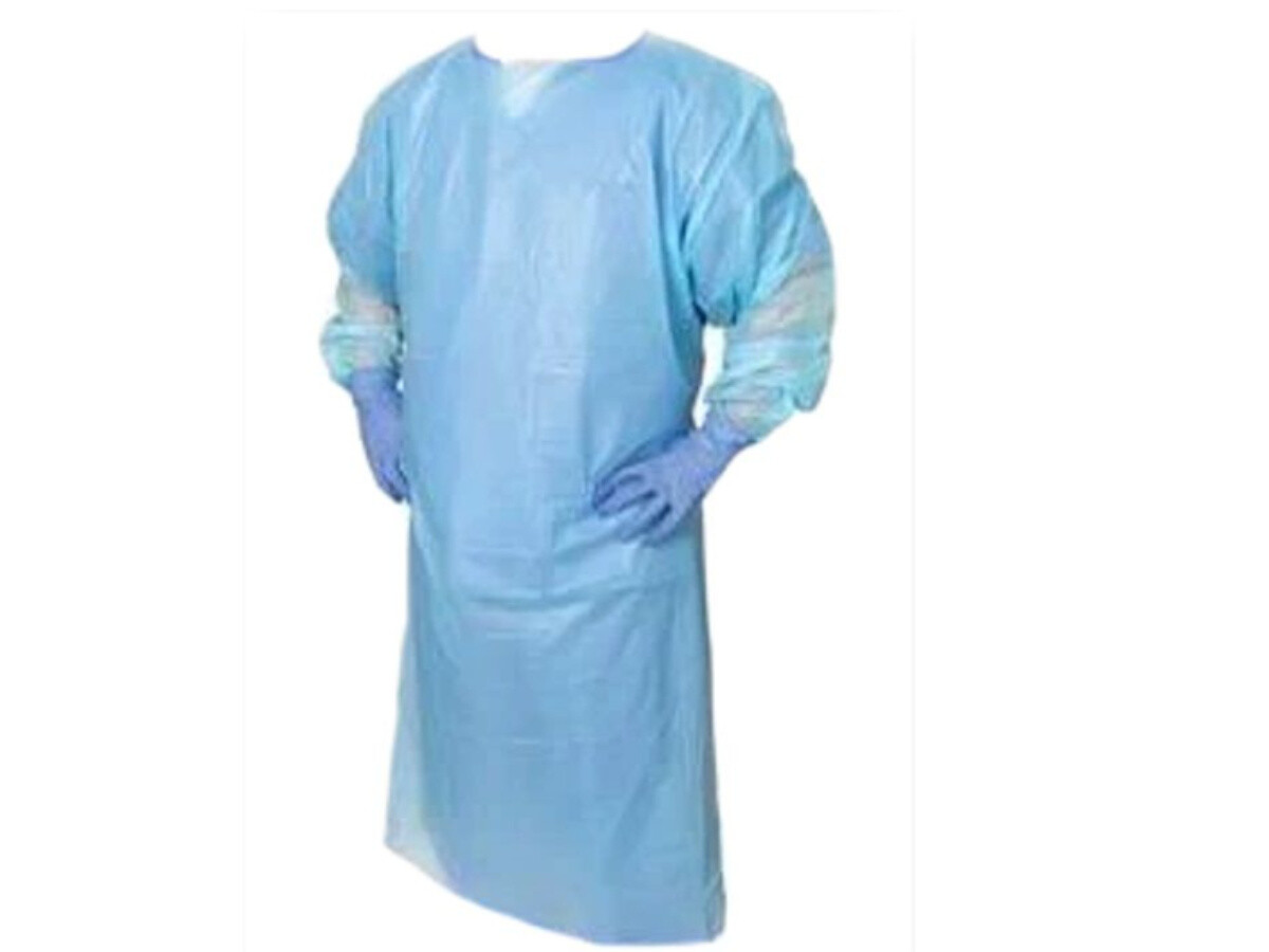 Blue Disposable Medical Dental Isolation Gown