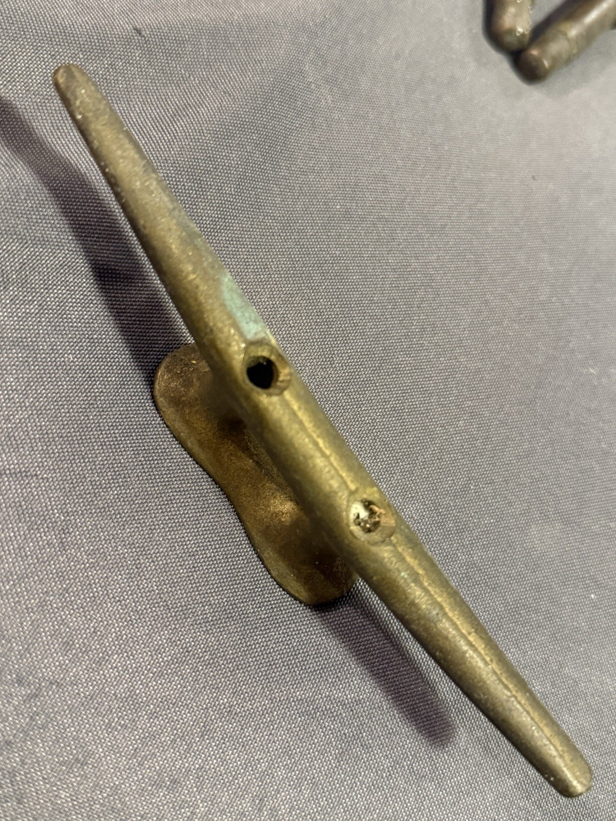 Antique Bronze Nautical Salvage Lot Oar Oarlocks Rowlocks Cleat