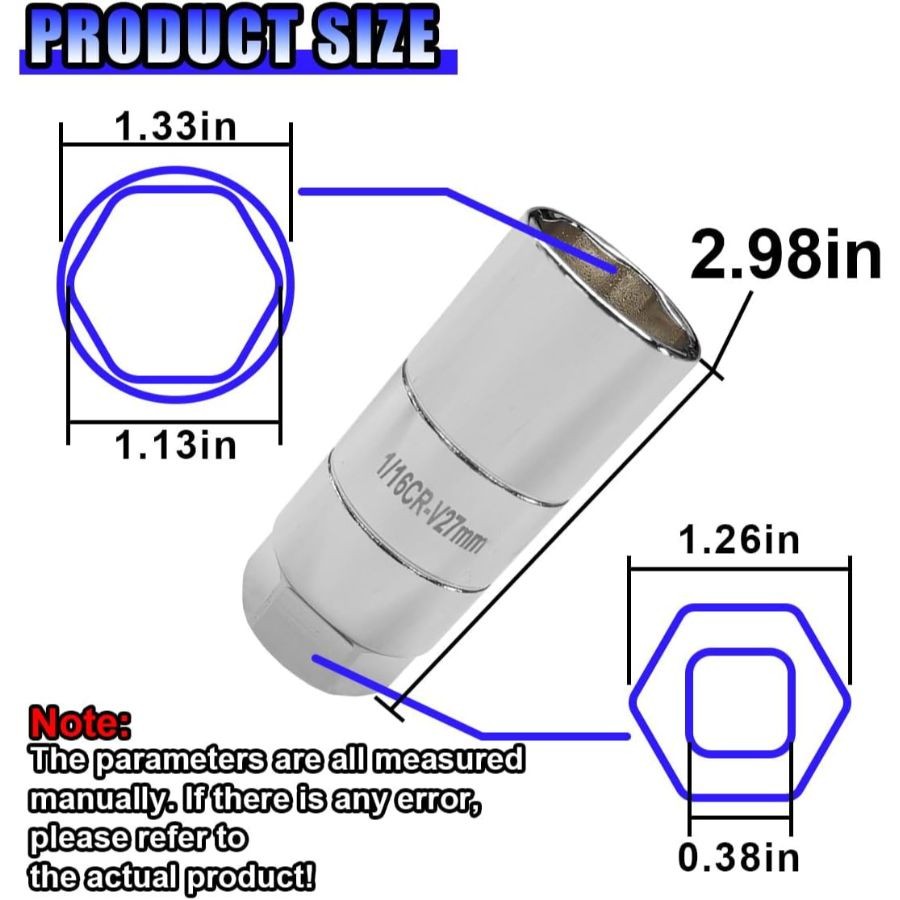 Oil Pressure Sensor Socket, 1 1/16 Oil Pressure Switch Socket, Oils-White