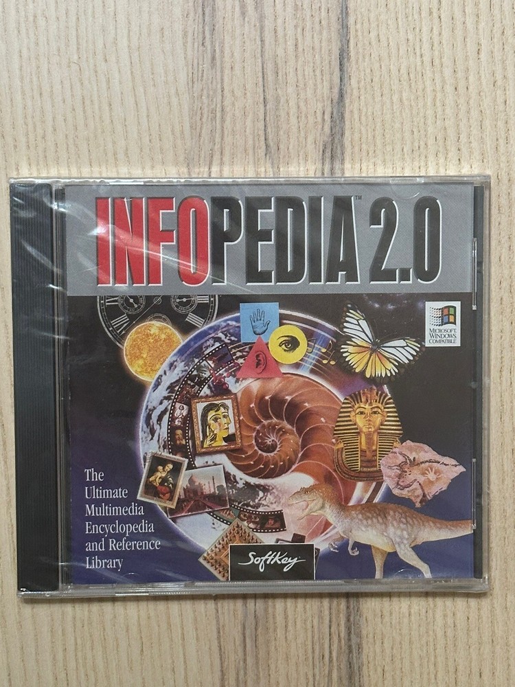Infopedia 2.0 Windows 3.1 / Windows 95 Encyclopedia on PC CD-ROM Sealed