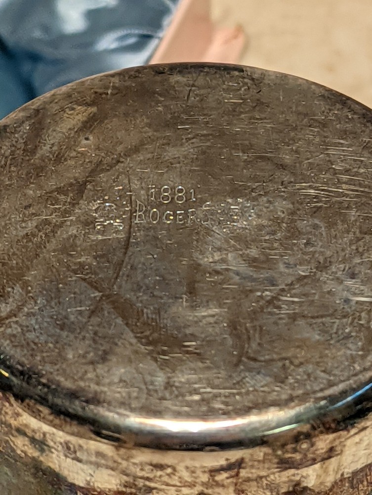 Rogers 1881 Silverplate Infant Baby Cup Original Box No Engraved