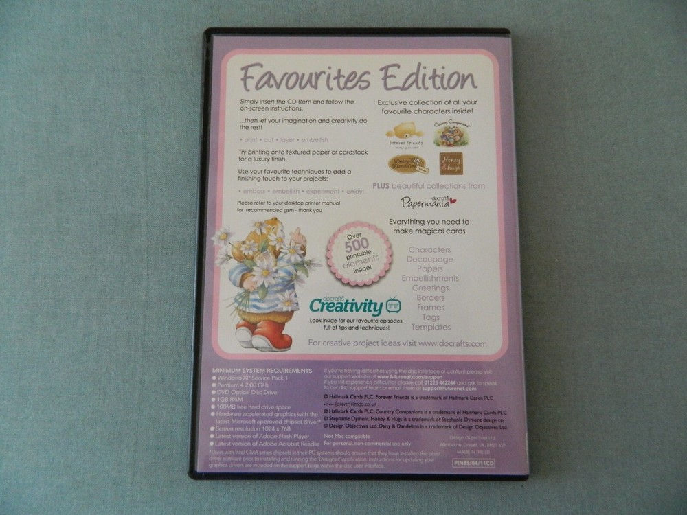 DOCRAFTS Digital Designer CD-Rom FAVOURITES EDITION 500 Printable Elements