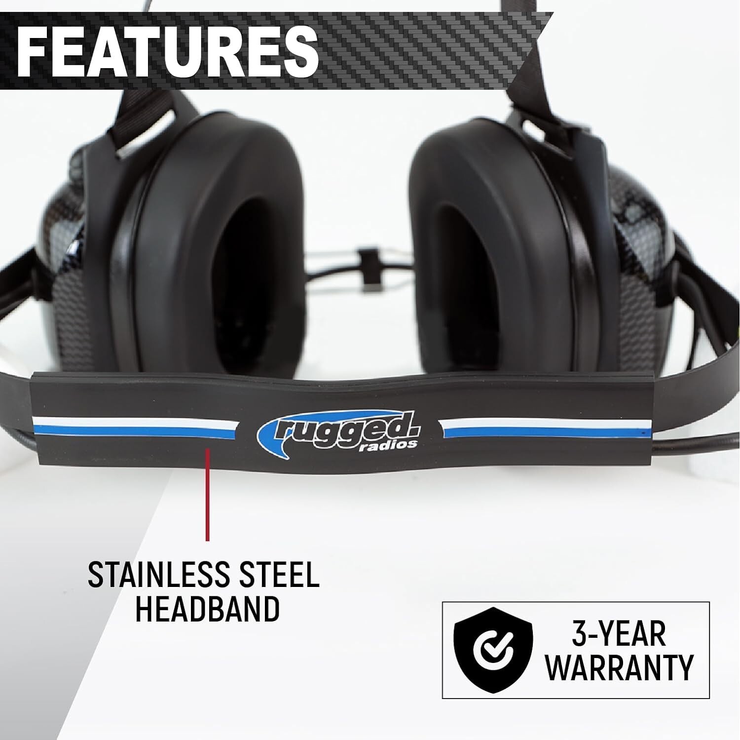 Rugged Radios 2 Seat Portable Intercom Kit w Headsets Communications Electronics