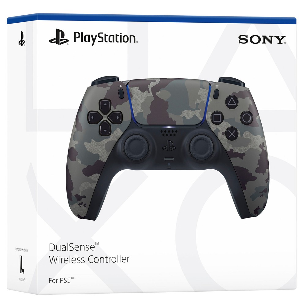 2 Pack Sony PlayStation 5 DualSense Wireless Controller - Gray Camo