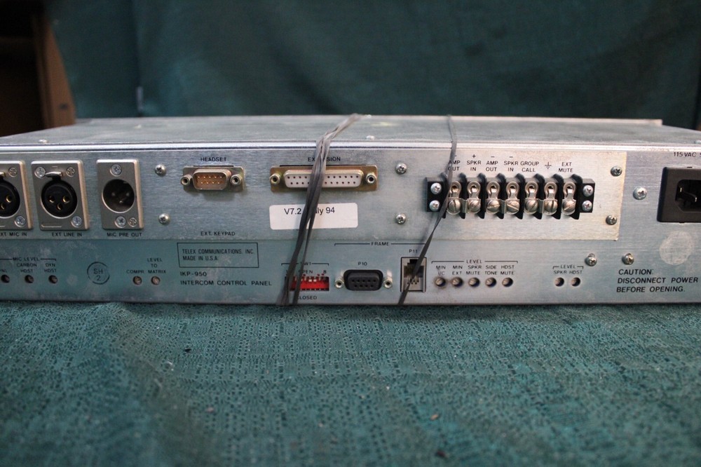 RTS Systems CS9500 Matrix Intercom System IKP-950 Intercom Control Panel