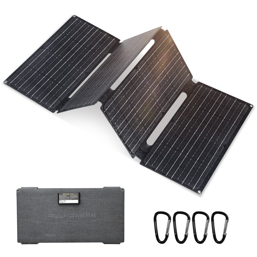 ALLPOWERS Foldable Solar Panel 60W Portable Solar Panel Charger USB for Camping