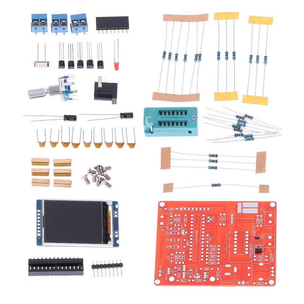 LCD Display DIY Tester Transistor Capacitance ESR Meter Signal Generator Tool d