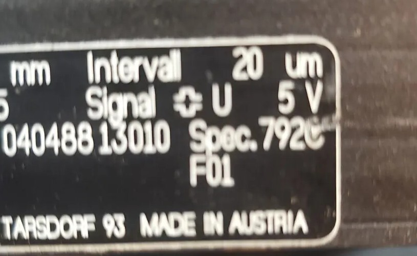 LINEAR SCALE - ENCODER TYPE MSA6717 - 1540mm(60in) TAKE-OFF, USED., For Parts.