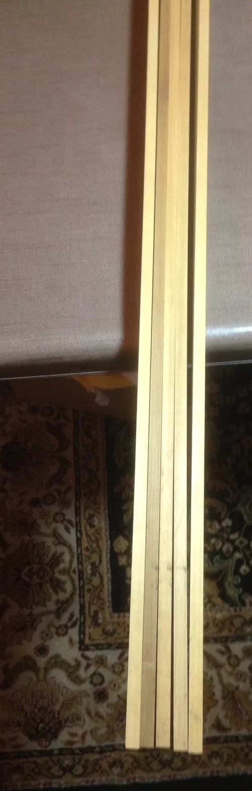 Poplar hardwood Lumber 5 Pieces 3/8"x 1-1/2"x58"+