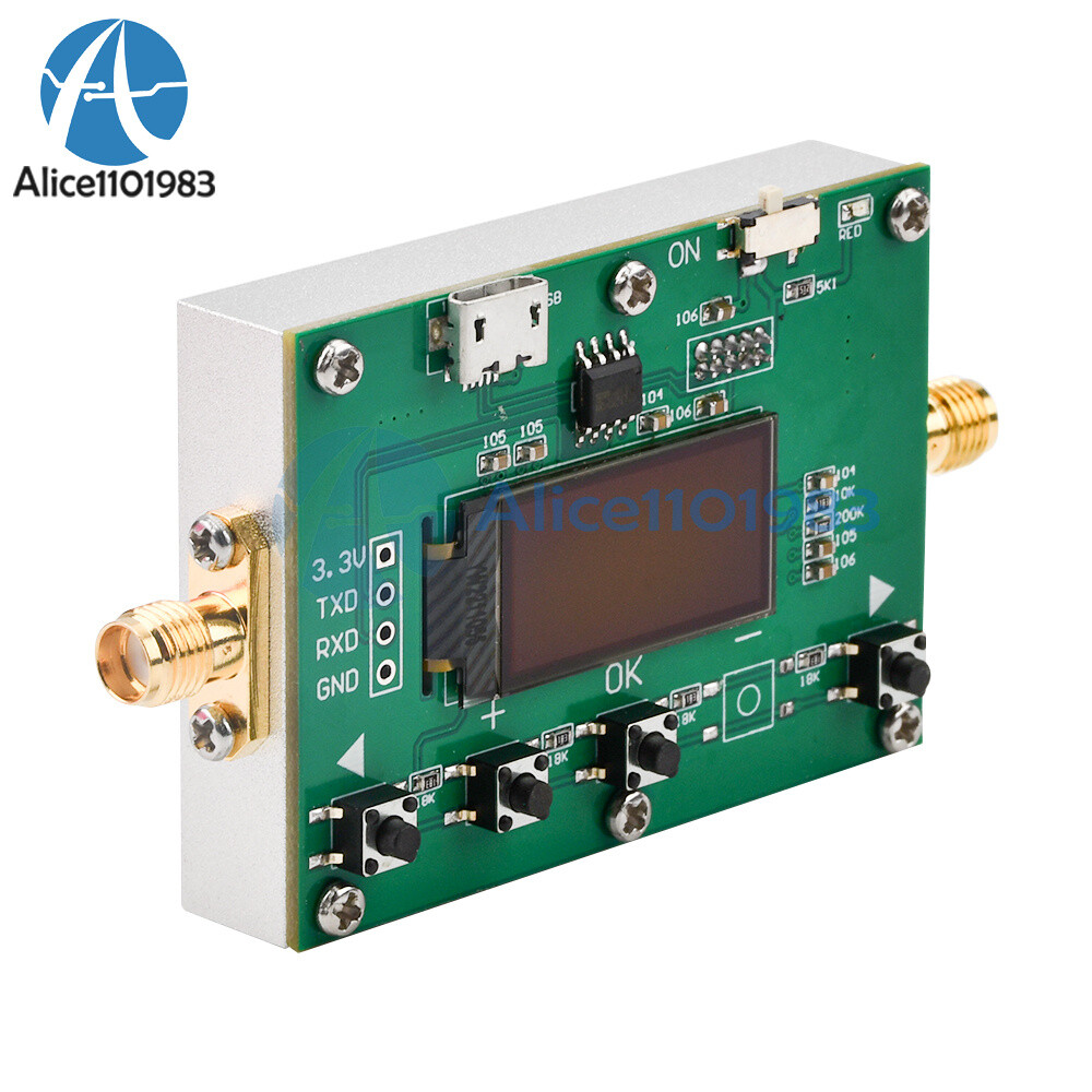 6Ghz RF Digital Attenuator 30DB Step 0.25DB OLED Pogrammable Attenuator Module
