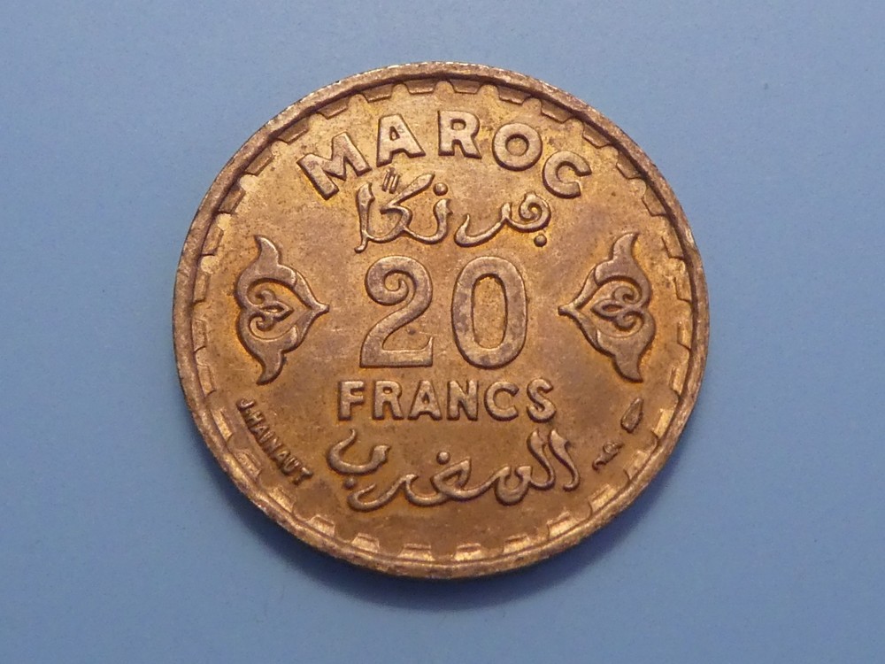 Morocco 20 Francs, 1951