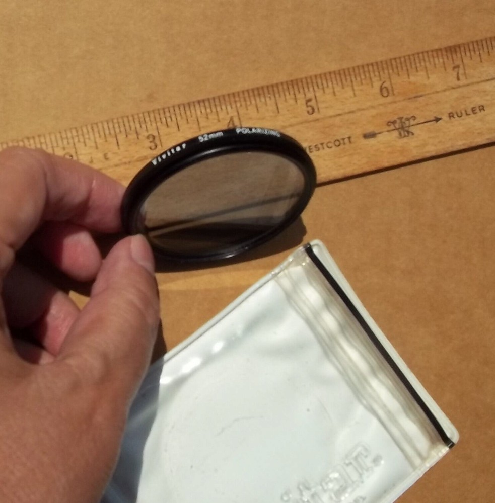 VIVITAR 52MM POLARIZING FILTER, JAPAN