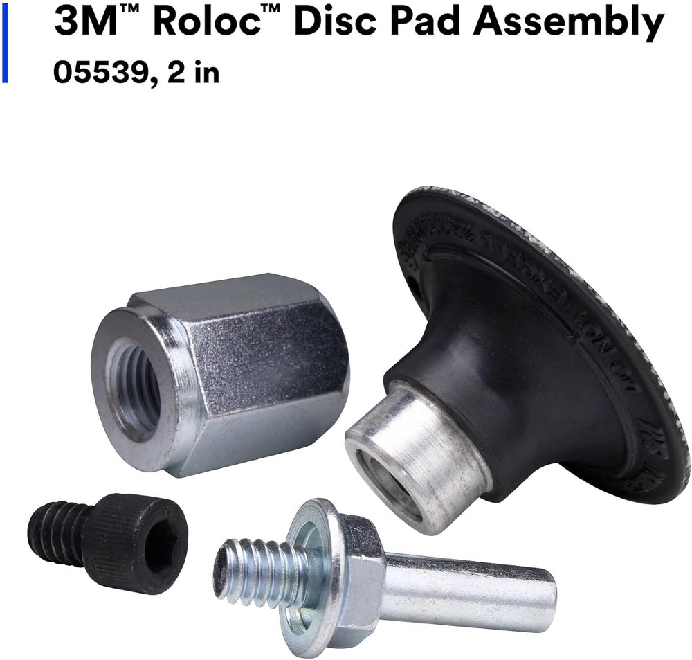 Roloc Disc Pad Assembly 05539, 2 In, Quick Change, Durable Backup Pad