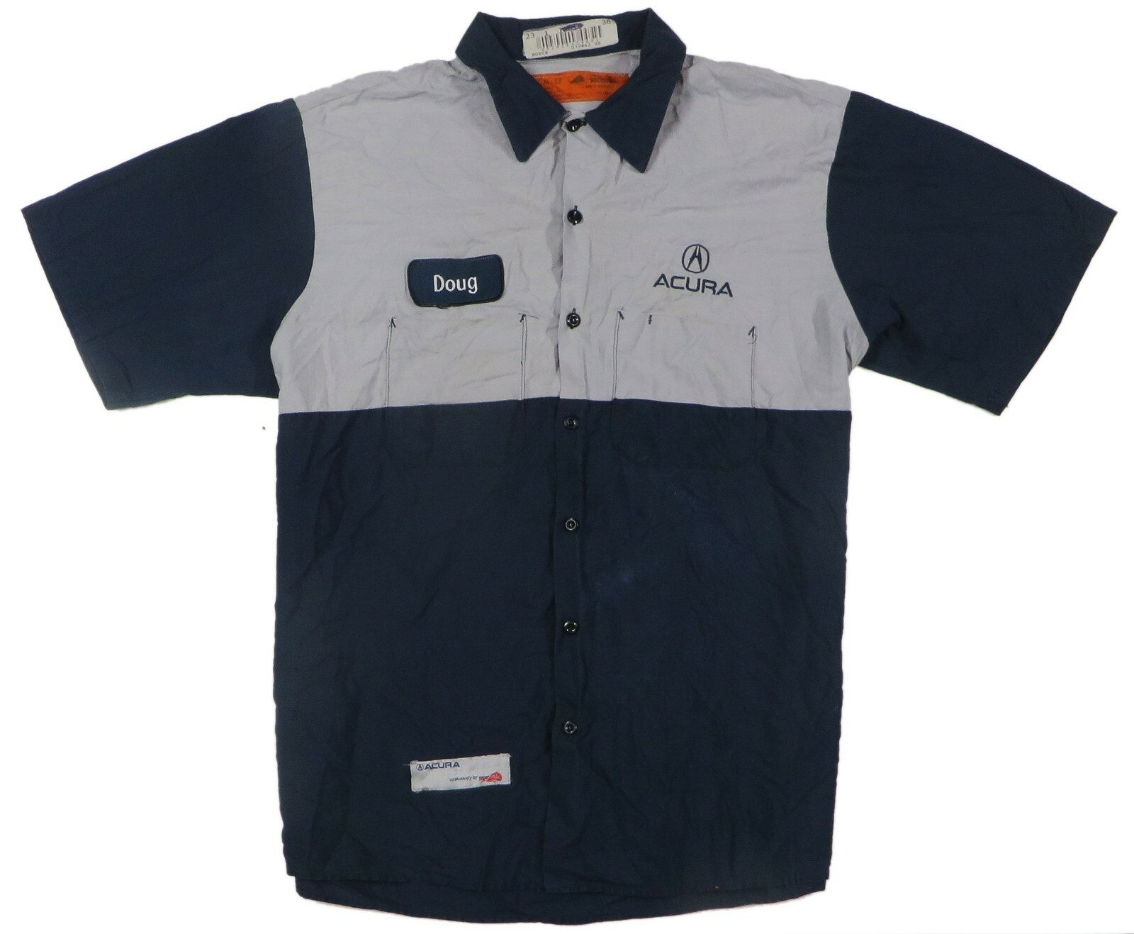 Red Kap Men's Mechanic Technician Automotive Work Shirt Uniform