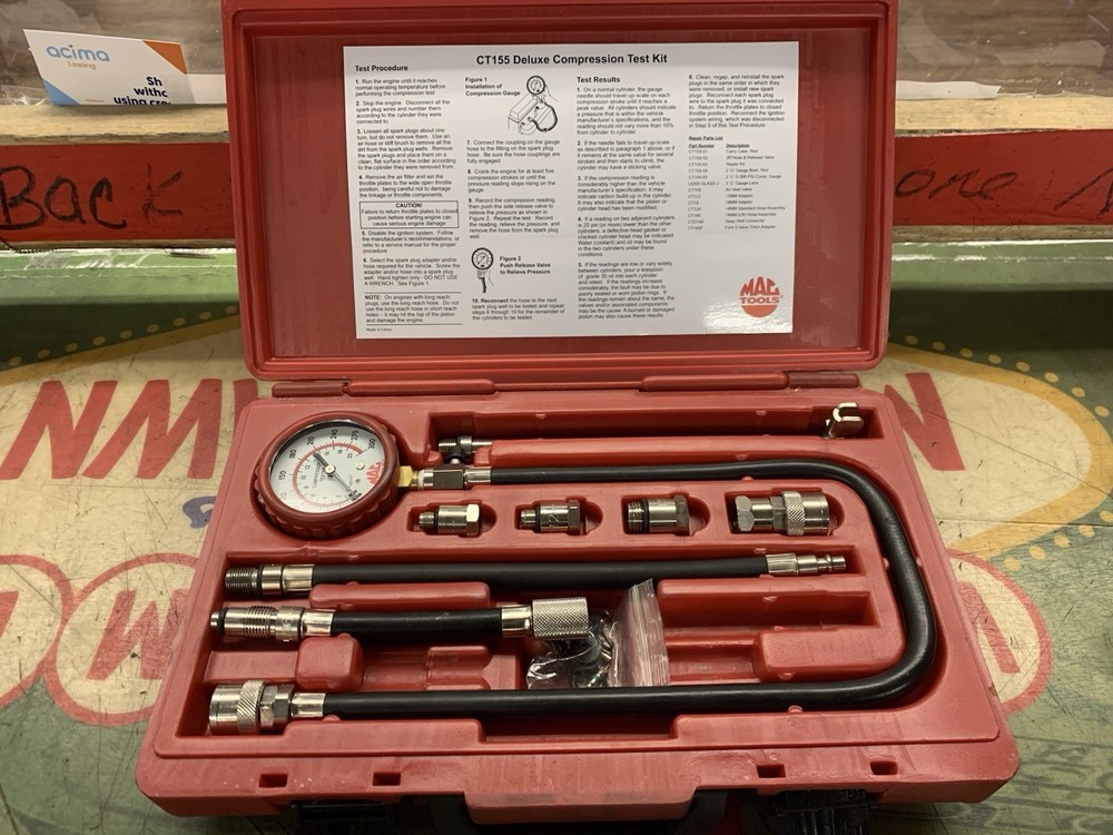Mac Tools CT155 Deluxe Compression Test Kit – #14279