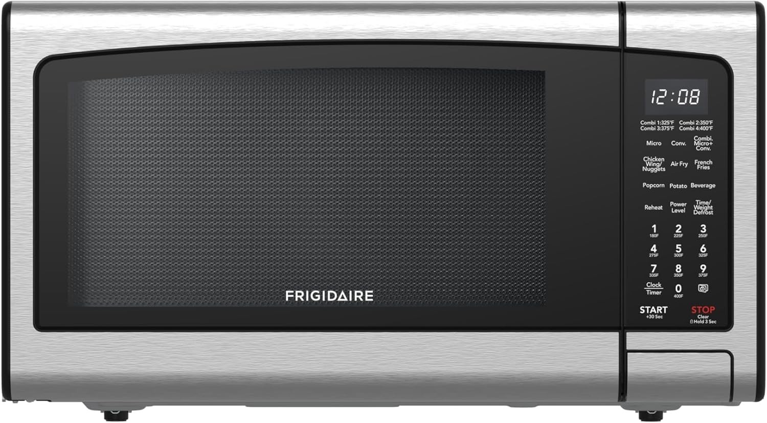 Frigidaire EMW1220 1.1 Cu Ft 3-in-1 Countertop Microwave Air Fryer Convection