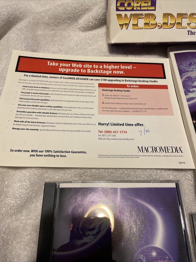 Corel Web Graphics Suite PC CD HTML Web Design Vintage See Details