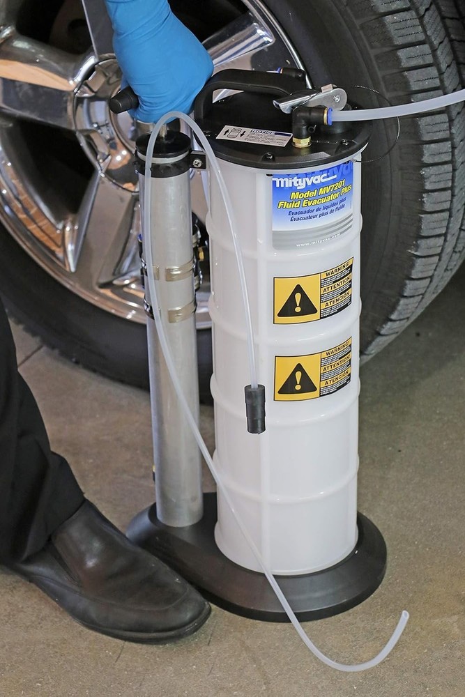 2.3 Gallon Fluid Evacuator Extractor and Dispensing Pump, Push Button, Manual...