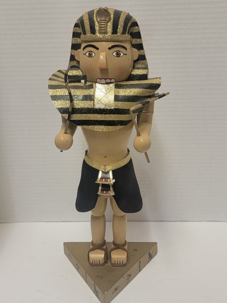 RARE Nutcracker Village Egyptian Pharaoh 2003 HTF Read Description