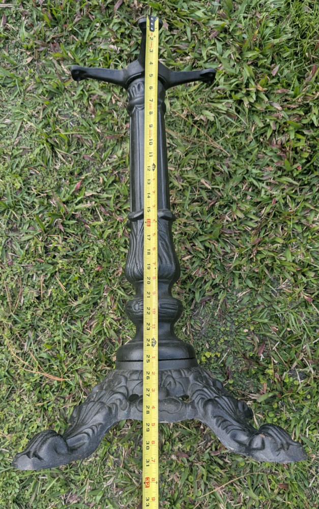 Vintage Cast Iron Industrial Bistro Table Base Solid