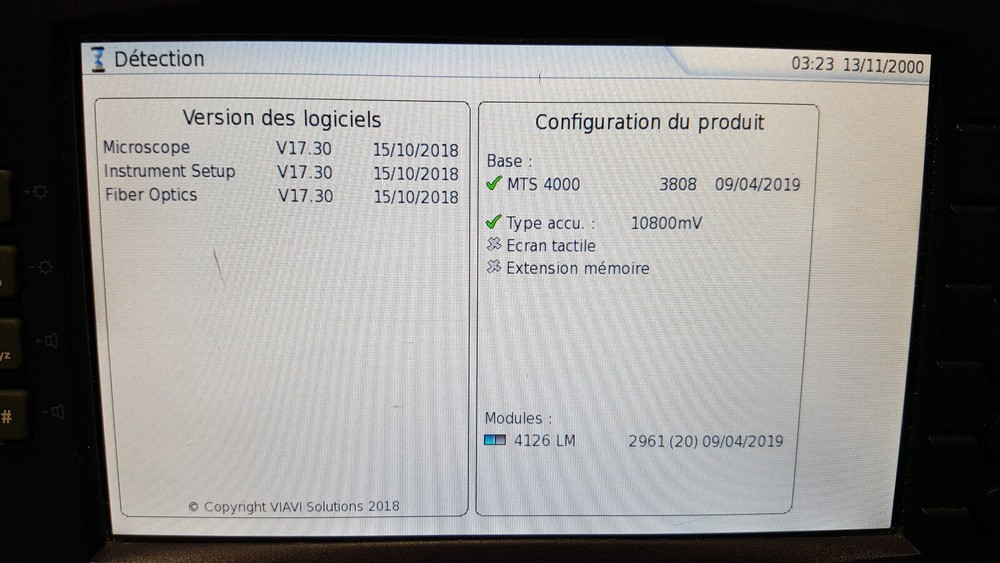 JDSU MTS4000 TYPE 4126 LM OTDR Power Meter
